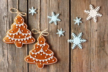 Christmas homemade gingerbread cookies
