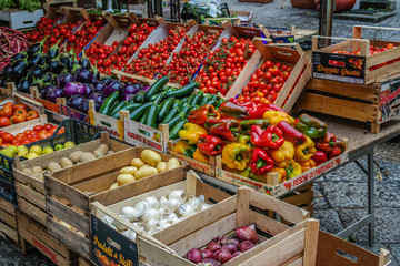 regionaler Gemüsemarkt 