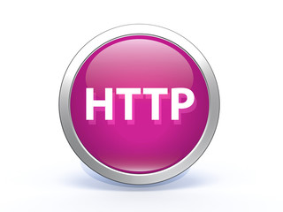 http circular icon on white background