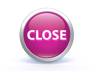 close circular icon on white background