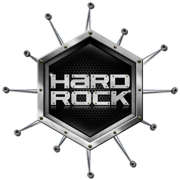 Hard Rock - Metallic Hexagon