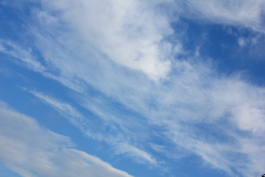 clouds in the blue sky...