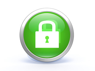 protect circular icon on white background