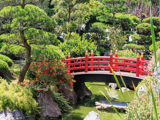 Naklejki  Japanese garden of Monaco