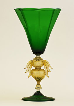 Green murano glass