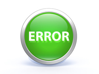 error circular icon on white background