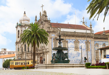 Carmelitas Church and  Carmo Church, Porto, Portugal - obrazy, fototapety, plakaty