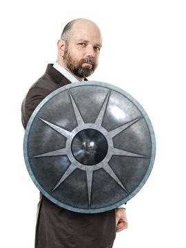 Business Man Shield