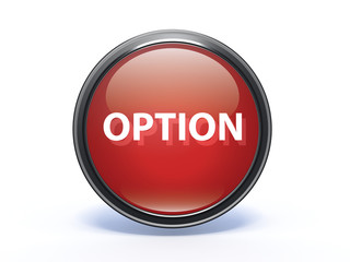 option circular icon on white background