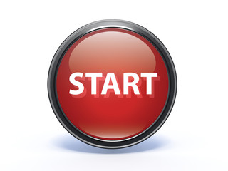 start circular icon on white background