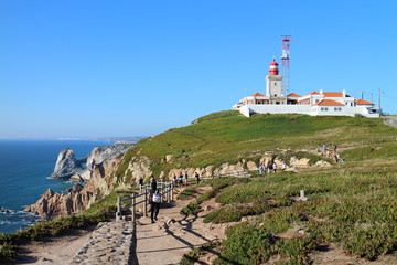 Fototapeta na wymiar Lighthouse in Cabo da Roca