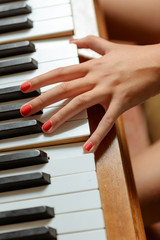 Female piano player