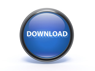 download circular icon on white background