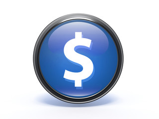 money circular icon on white background