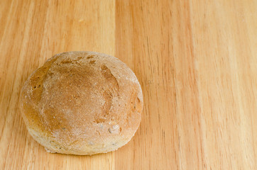 handmade bread, homemade, close-up on wood
