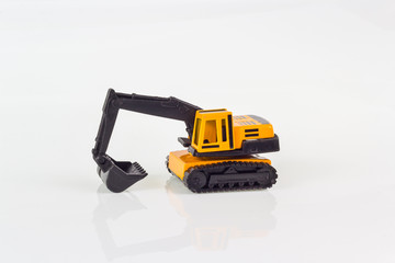 Fototapeta premium excavator toy on isolated