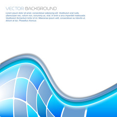 Abstract vector illustration with wave on a clean background