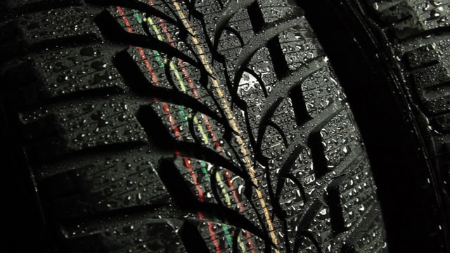 wet tire slider shot