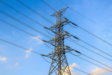 Electric Transmission Tower, Bangkok Thailand