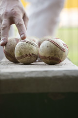Baseball mit Hand