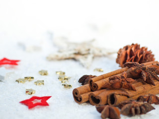 Tischdekoration für Weihnachten