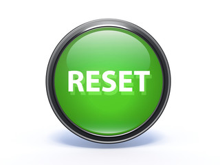 reset circular icon on white background