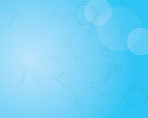 Vector illustration of abstract medical background .