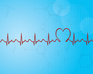 Vector illustration of abstract medical background .