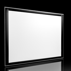 3d tablet device with its reflection