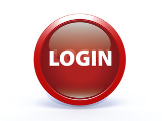 login circular icon on white background