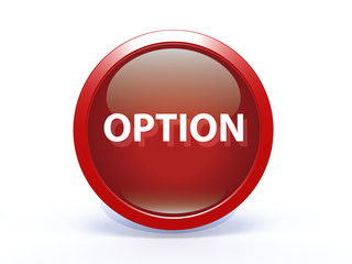 option circular icon on white background
