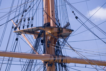 Crow's Nest, HMS Warrior, Portsmouth Harbour, UK
