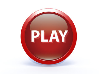 play circular icon on white background