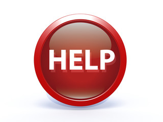 help circular icon on white background