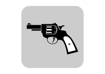 Revolver vector icon