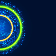 Futuristic graphic user interface