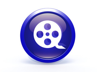 film circular icon on white background