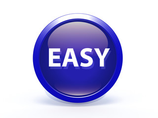 easy circular icon on white background