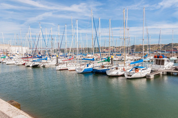 Fototapeta na wymiar Lisbon Marina in Belem district