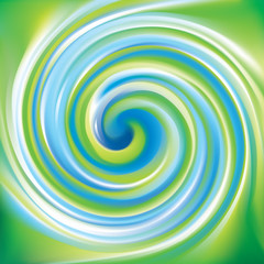Vector swirling surface green and turquoise colors