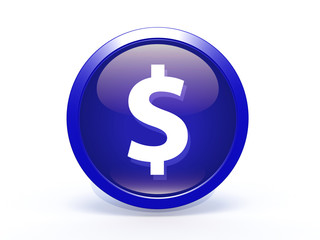 money circular icon on white background