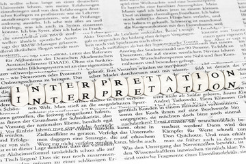 Obraz premium Interpretation