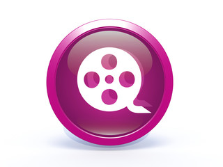film circular icon on white background