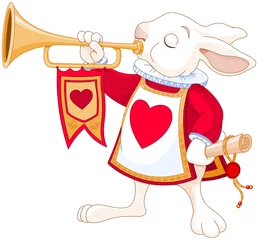 Gardinen Hase königlicher Trompeter © Anna Velichkovsky