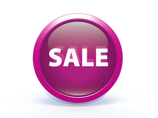 sale circular icon on white background