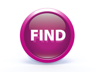find circular icon on white background