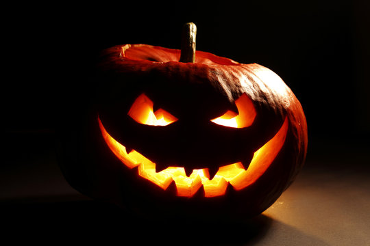 Evil halloween pumpkin