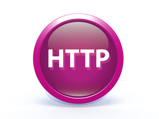 http circular icon on white background