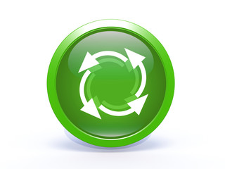 recycle circular icon on white background