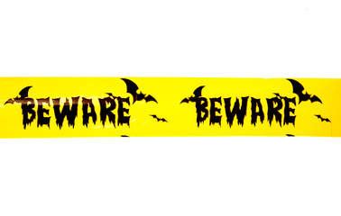 Halloween beware banner studio
